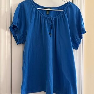 Lauren Ralph Lauren tie front t-shirt Size 2X